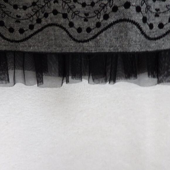 Joe Benbasset Mini Skirt Womens Size XS Floral Layered Tulle Hem Embroidered - Picture 4 of 7